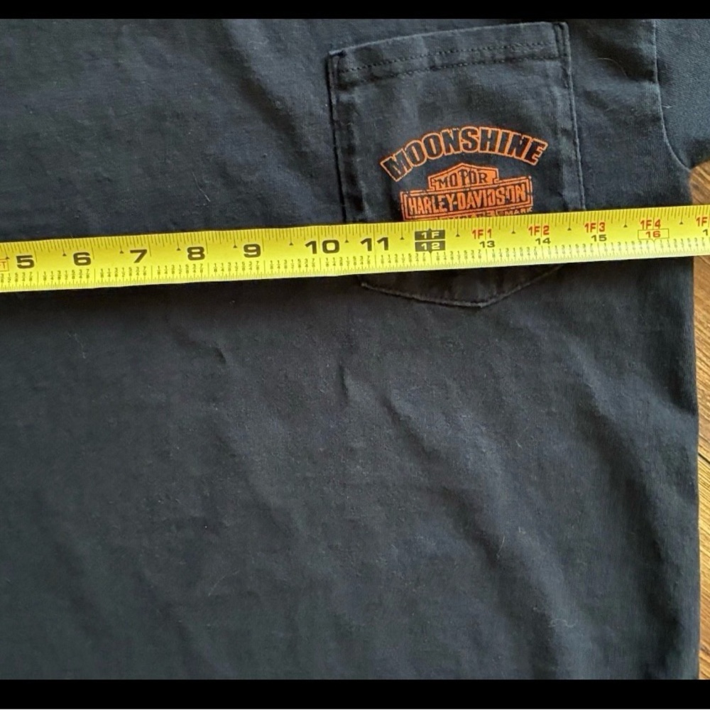 Harley Davidson Moonshine Franklin TN T-Shirt Black Eagle Graphic Sz Small - Picture 7 of 9